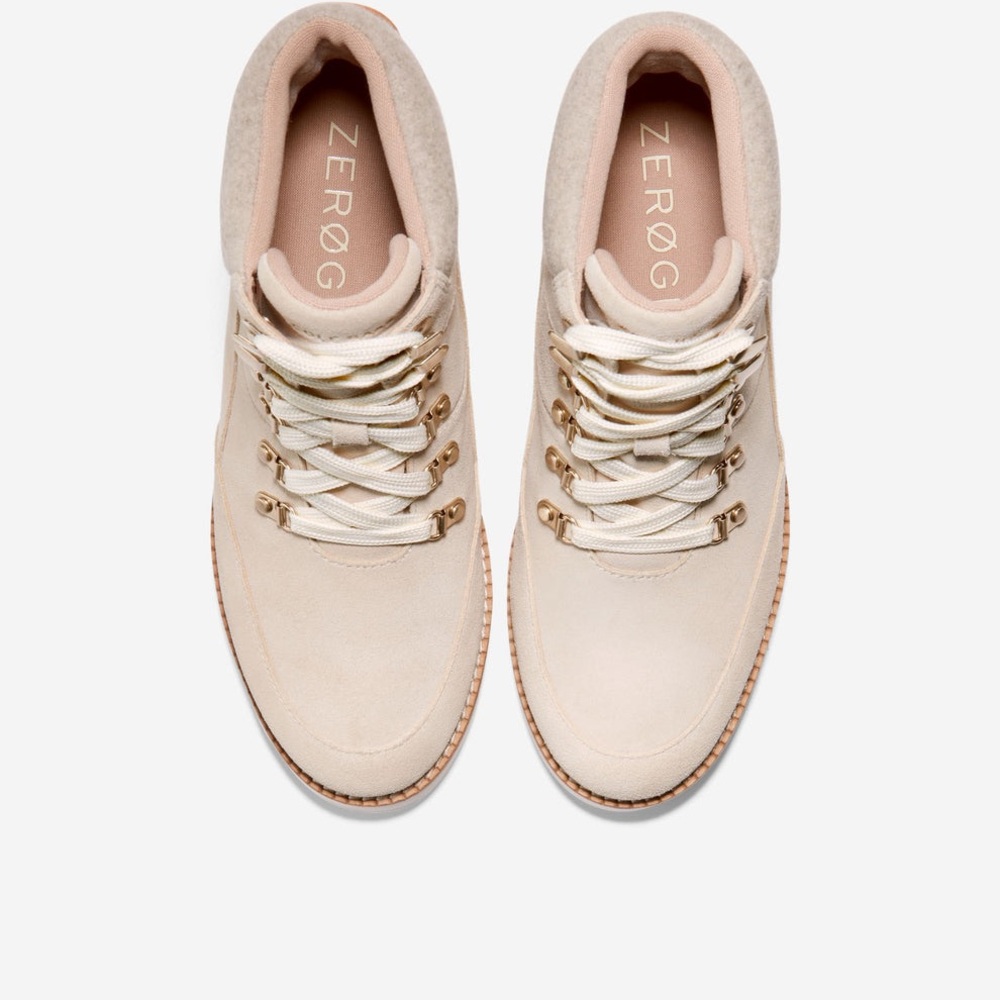 Cole Haan ZERØGRAND City Wedge Hiker Boots – Light Sesame – Size 9.5 – New - Picture 4 of 16